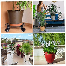 YYBOES Plant Pot Stand with Wheels Flowerpot Dolly Flowerpot Stand with Caster Indoor Plant Dolly Rolling Plant Stand Plant Base with Wheels Rolling Plant Tray Movable Plant Stand