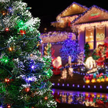 HLO Lighting 5mm Sun Warm White LED Christmas Lights | Wide Angle LED Mini Christmas Lights for Indoor and Outdoor Use | 70 Bulbs, Case of 24 Strands