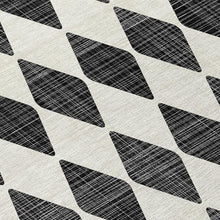 HomeRoots 9' X 12' Black Geometric Washable Non-Skid Indoor Outdoor Area Rug