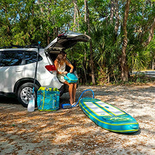 iROCKER All-Around Inflatable Stand Up Paddle Board Ultra Series Teal/Lime
