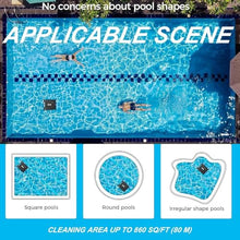 MZGYYD Cordless Pool Cleaner Robot, Working Time: 5 Hours, with Obstacle Sensing,for Cleaning Courtyard Pools Fallen Leaves