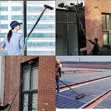 Cleaning Brush Brush Head Greenhouse Roof Cleaner, Water Supply Window Cleaning Equipment, Solar Cleaning Brush Outdoor Window Cleaning (30cm Brush Head 12FT/3.6m)
