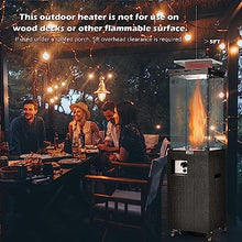 Tangkula 41,000 BTU Propane Patio Heater with Waterproof Cover (Black)