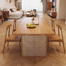 HEAIQI Coffee Table Solid Wood Dining Table Home Rectangular Large Living Room Study Desk