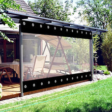 Outdoor Transparency Tarpaulin, Splicing PVC Curtain Windproof Panels, for Patio Pergola LOTCX(8.5x3m/27.88x9.84ft)