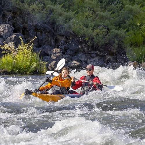 AQUAGLIDE McKenzie 125 Inflatable Kayak - 2 Person Whitewater Kayak Navy