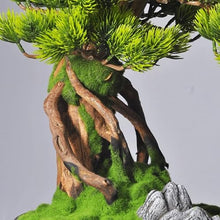 MVUYO Welcome Pine Simulation Plant Bonsai Indoor Green Plant Potted Pine Decoration