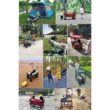 Trolleys, Folding Garden Trolley Cart Heavy Duty Wagon Multifunction Shopping Cart Load：80Kg