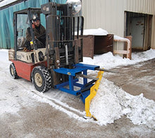 Vestil SPB-N-72 Steel Snow Plow Blade Fork Mounted 72 In. Blade Width Blue/Yellow