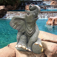 Design Toscano Sitting Baby Elephant Statue Full Color