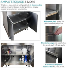 Transolid OUC3224 Outdoor Kitchen 32-in x 24-in x 37-in Single Utility Cabinet, Stainless Steel