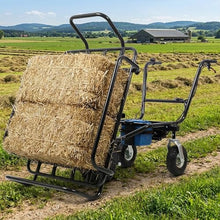 KEIKI Electric Transportation Cart, 24V DC 350W Motor Powered Utility Garden Wagon Dump Cart, 265 lbs Load Capacity with Metal Handle & 16" Track Wheels, Yard Cart & Wagons for Lawn