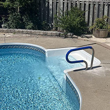 Pool Hand Rail, 32x22Inch Easy Mount Swimming Pool Handrail, 304 Stainless Steel Pool Stair Rail W/Handrail Cover & Quick Mount Accessories, Silver Rustproof Hand Grab Rail