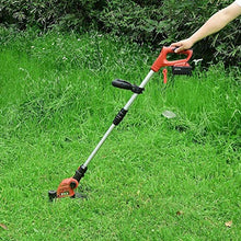 AMYYTL Rotary Mowers 30cm Cutting Diameter, Adjustable Handle, Vertical Edge-Cutting Angle, Plant Guard Lawn Trimmer,Electric Gra