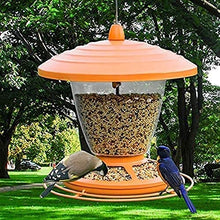 Feiyx Bird Feeder, Roof Hangin, Clear Window Bird Feeder, Bird Feeders for Outside, for Nature Lover, Wild Bird Watcher, Kids
