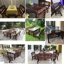 Stool 47 in Park Garden Bench Anticorrosive Wood Retro Leisure Solid Wood Seat Yard Garden 2-3 Seat Weatherproof French Chair Bench Outdoor Table and Chair Set for Deck/Entrance/Patio Furniture (1