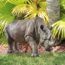 Design Toscano South African Rhino Outdoor Garden Statue, 34 Inch, Polyresin,