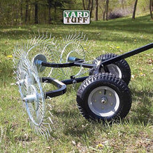 Yard Tuff Acreage Rake 4-Tine Steel Tow-Behind Lawn Dethatcher