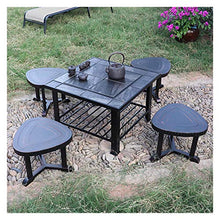 Outdoor Fire Pit Portable Campfire and Wood Brazier, Outdoor Garden Backyard Fireplace Barbecue Table Set, 79cm/29.9" (Color : Kit-1) (Kit 3)