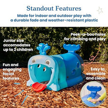 ECR4Kids Willow Climb-N-Crawl Whale Junior Play Structure Blue