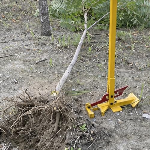 Large Size Sapling Puller Tool, Heavy Duty Tree Root Puller Tool, Leverage Stump Remover Equipment, Effort-Saving Manual Root Remover for Shrubs, Vines & Thorns