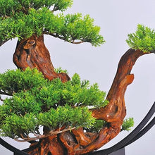 AFPSDLFJDLS Bonsai Luohan Pine Green Plant Porch Floor Sales Office Villa Model Room Decoration