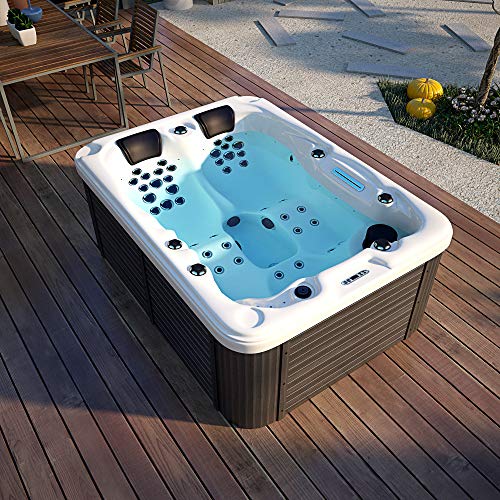 MCP-Distributions Outdoor Hydrotherapy Hot Tub SPA 51 Jets 23 LED Lights