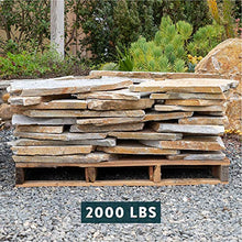Landscape Patio Flagstone | 2000 Pounds | Natural Rock Pathway Stepping Stone Slabs for Gardens, Terrariums, Landscape Design, Driveway Pavers and Walkway Steppers (Silver Quartzite)