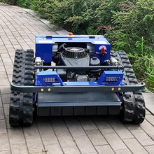 Robotic Track Mower – 8HP Gas Hybrid, 650m Range, 48cm Deck, 3-13cm Electric Height, 39° Slope, 1500W Brushless, APP Control – for Residential, Park, Cemetery – Compact All-Terrain Cutter