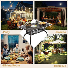 Attliahome Outdoor Patio Dining Table - All-Weather Cast Aluminum 60" x 28.5“ Patio Rectangular Table with 2" Umbrella Hole for Balcony Lawn Garden Backyard