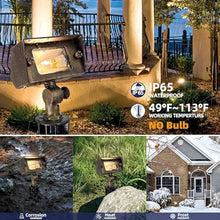 COLOER Cast Brass 12V Low Voltage Flood Light Outdoor Without Bulb(12 Pack)