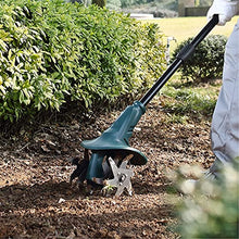 JJCC Cordless Rotavator, Electric Garden Tiller with 1300Mah Rechargeable Battery, Aluminum & Manganese Steel Blade, Portable Cultivator for Garden, Vegetable Plots