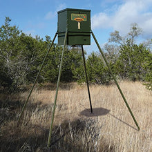 Texas Hunter Products Wildlife & Deer Feeder 300 lb Corn Capacity with 8-Foot Heavy-Duty Extension Legs