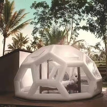 AIRMAT FACTORY 10x10 ft PVC Inflatable Garden Dome Tent, Clear Starry Sky Inflatable Igloo Tent for Outdoor Camping, Backyard Parties, Events & Stargazing