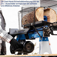 Scheppach Lying Log Splitter HL760LS Firewood Splitter Hydraulic Splitter, Electric 230 V, 2200 W Power, Splitting Force 7 Tonnes, Gap Length 520 mm, Includes Base Frame