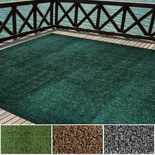 iCustomRug Synthetic Grass Rug – 12 x 24ft Emerald Turf Carpet for Patios, Yards, Boats, Camping – Indoor/Outdoor Use