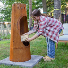 Sunnydaze Santa Fe Large Wood Burning Chiminea Outdoor Fireplace, 50"