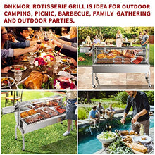 62"Rotisserie Spit Roaster Stainless Steel 150LB Capacity 30W Motor