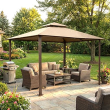 Garden Winds Heavy Duty Reinforced Replacement Canopy Top Cover Compatible with The GZ584 Kingsbury 10' x 13' Gazebo - Classic Sand, Riplock 500