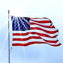 VICDRIA Extra-Large 10x19 American Flags for Outside Embroidered Stars