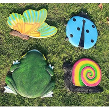 SGeneE Frog Shaped Stepping Stone for Garden Walkway, 30 X 32 Cm Animals Stepping Decorative Stone for Outside/Patio/Pathway/Yard/Pond Area/Porch