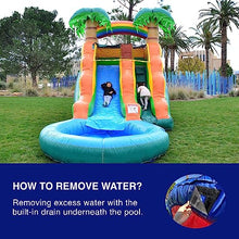 HeroKiddo 13’ Summer Breeze Commercial Grade Water Slide with Pool Blue