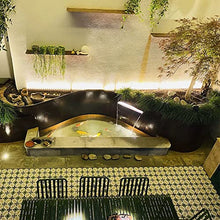 Waterfall Fountain Outdoor, 316 Stainless Steel Pond Waterfall Blade for Garden, Pond Waterfall Cascade, Waterfall Spillway for Pool Water Features (30/60cm)(Color:Gold Bronze,Size:60cm)