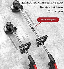 Cordless String Trimmer Weeder Small Household Electric Lawn Mower Yuanlin Multifunctional Weeder Retractable Rod 12V Lithium Battery Charger (Battery : Battery*1) (Battery*2)