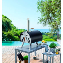LOUIS TELLIER - MARCEL Wood Fired Outdoor Oven - Portable Oven for Camping, Picnics, and Backyard Cooking - Black