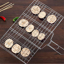 FRUPPL Portable BBQ Grilling Basket Stainless Steel Nonstick Barbecue Grill Basket Tools Grill Mesh for Fish Hamburger (Size : 33.5cm) (23cm)