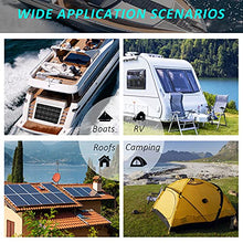 AUECOOR 600 Watts Solar Panel Wind Turbine Generator with 6 Blade Kit Hybrid System:2pcs 100W ETFE Flexible Monocrystalline Solar Panel,400W Wind Turbine