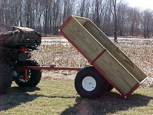 COUNTRY MANUFACTURING Heavy Duty ATV Trailer Model - Utility Dump Cart for Lawn Mower, Garden, and Yard - Small Pull Behind ATV Trailer.