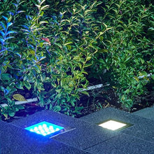 tyfuture 4 Pack Square Underground Light LED Landscape Light IP66 Waterproof AC85-265V Recessed Ground Light for Outdoor Path Walkway Deck Buried Lights(White,36W)