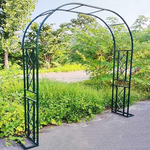 GFSGHZZ Metal Garden Arch Trellis for Climbing Plants - Sturdy Tubular E 220X230X40Cm - T for Backyardlnpatiocourardweddings,Green-300X230X40Cm